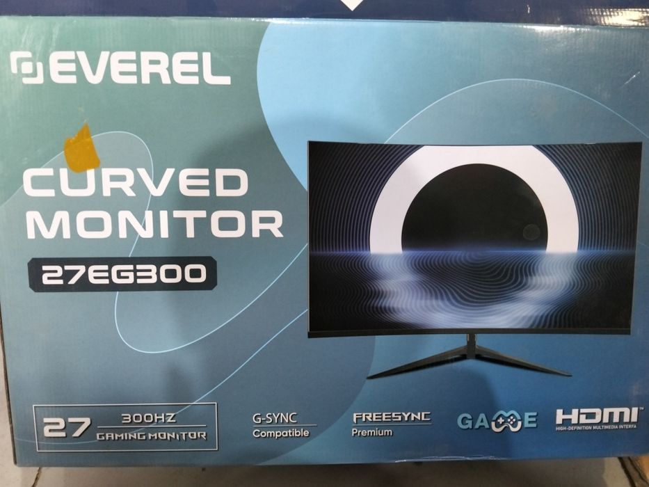 Curved Monitor 27 yangi 300hz