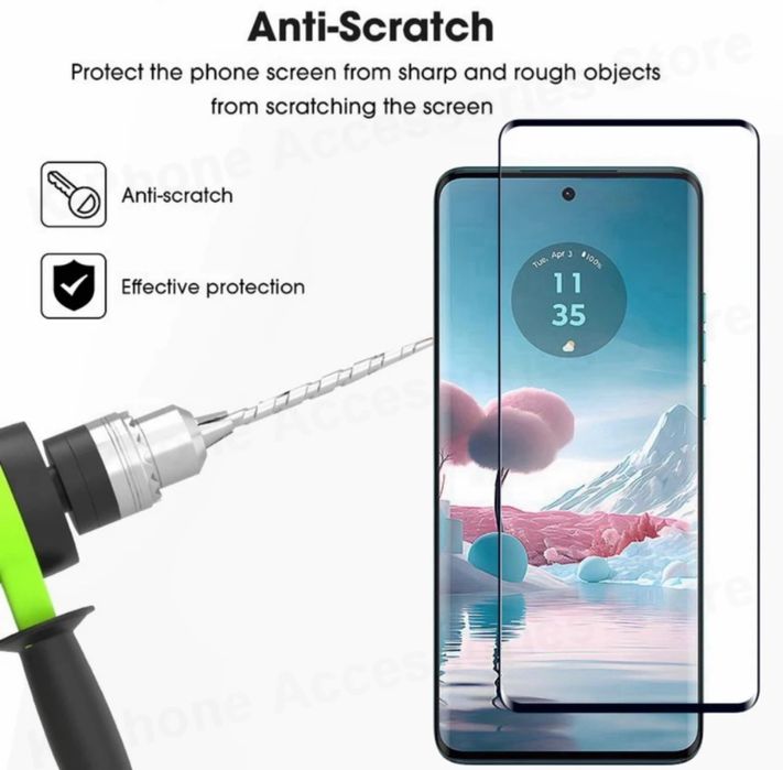 Folie sticla CURBATA FULL GLUE pt. Motorola Edge 40 Neo / Edge 60 Pro