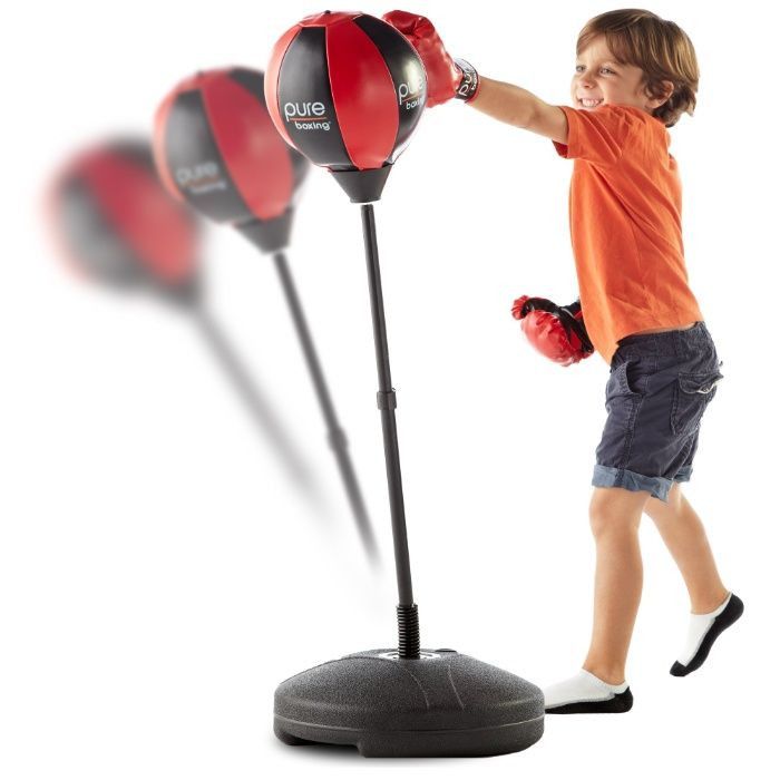 Детска боксова круша бокс с ръкавици и стойка височина от 68 до 102см