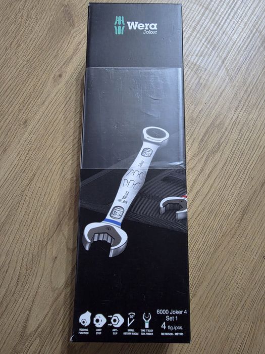 Set 4 chei combinate cu clichet Wera Joker 6000