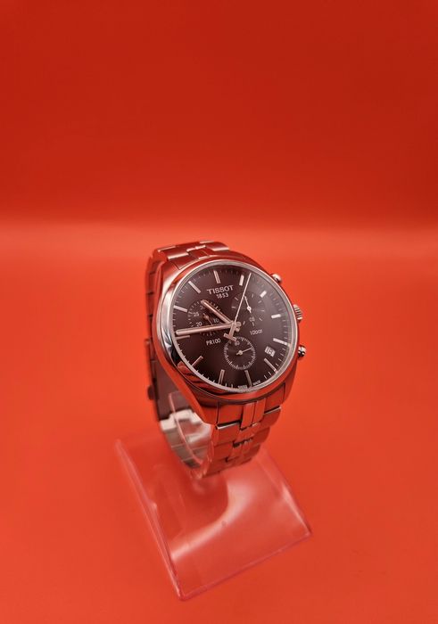 Tissot PR 100 Chronograph Quartz – Black Dial, Full Set