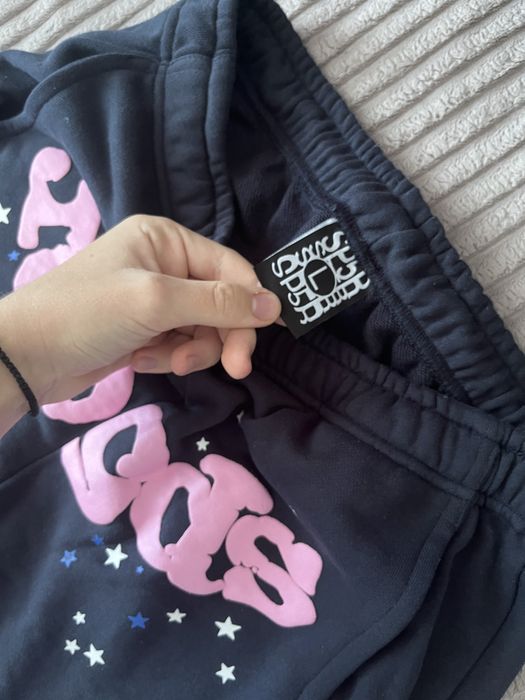 Compleu/tracksuit Sp5der Atlanta navy blue marimea L Nou