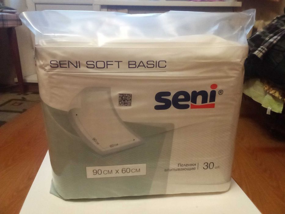 Продам пеленки впитывающие размером 60×90 см. Фирма Seni