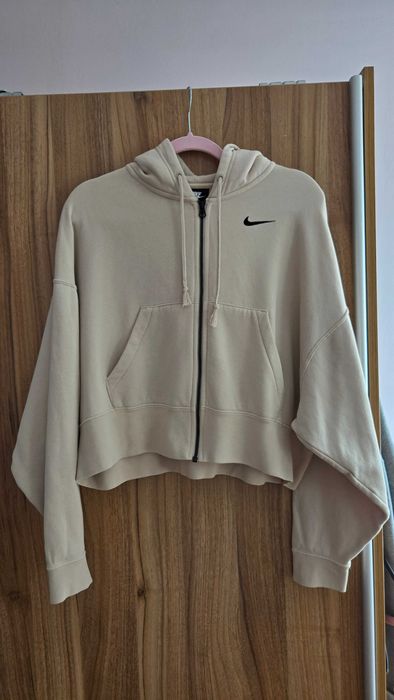 Oversized Дамки Суичър с цип Nike, XS