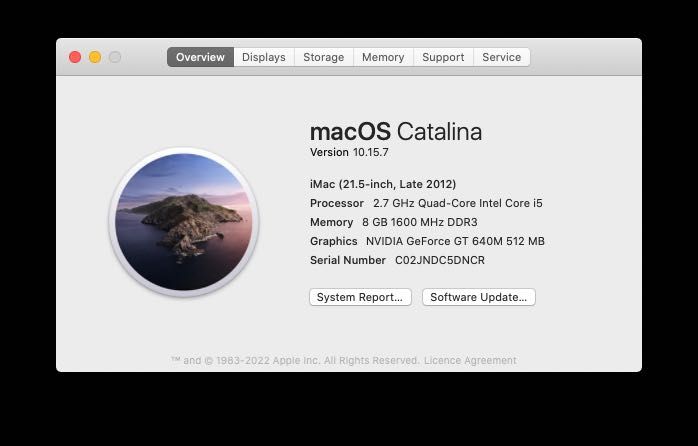 iMac 2012 late 2012