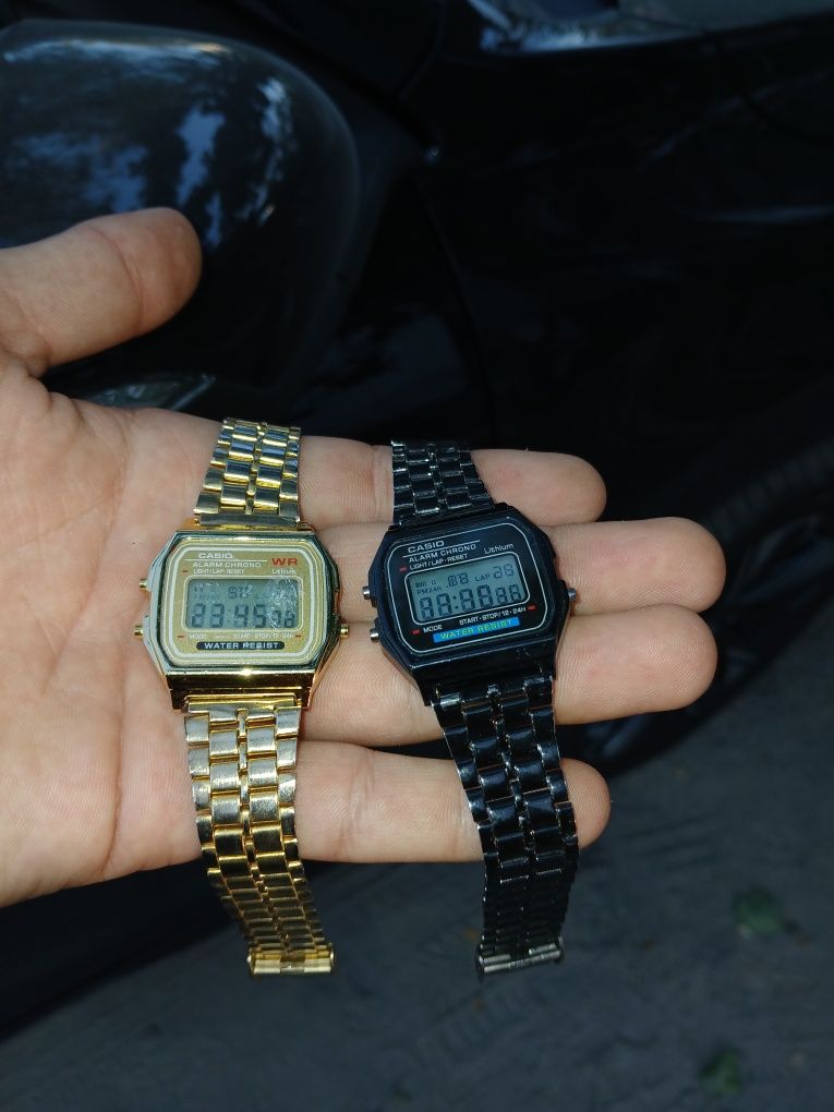 Casio soat qora gold