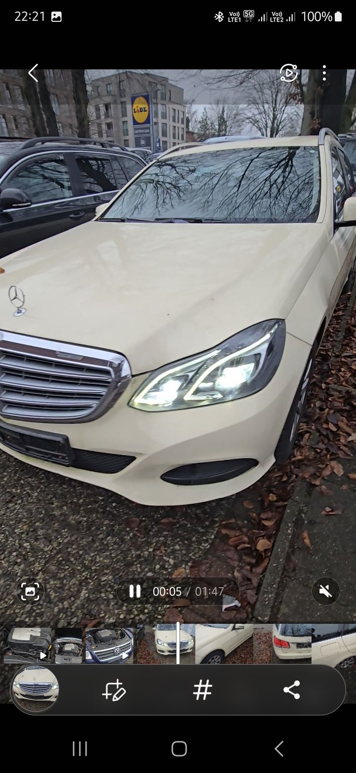 Balamale pirotehnice Capota aripi stanga dreapta Mercedes E-Class W212
