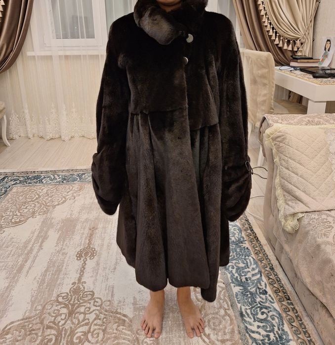 Новая норковая греческая шуба 46 размер