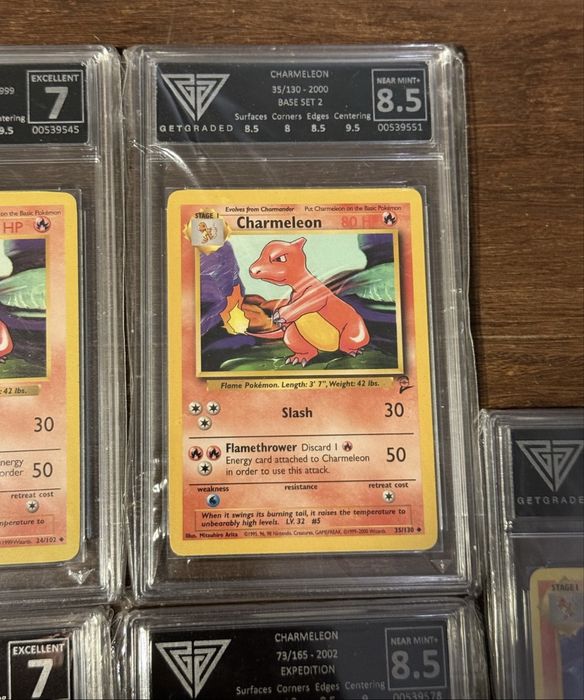 колекция Charmeleon GetGraded pokemon graded cards