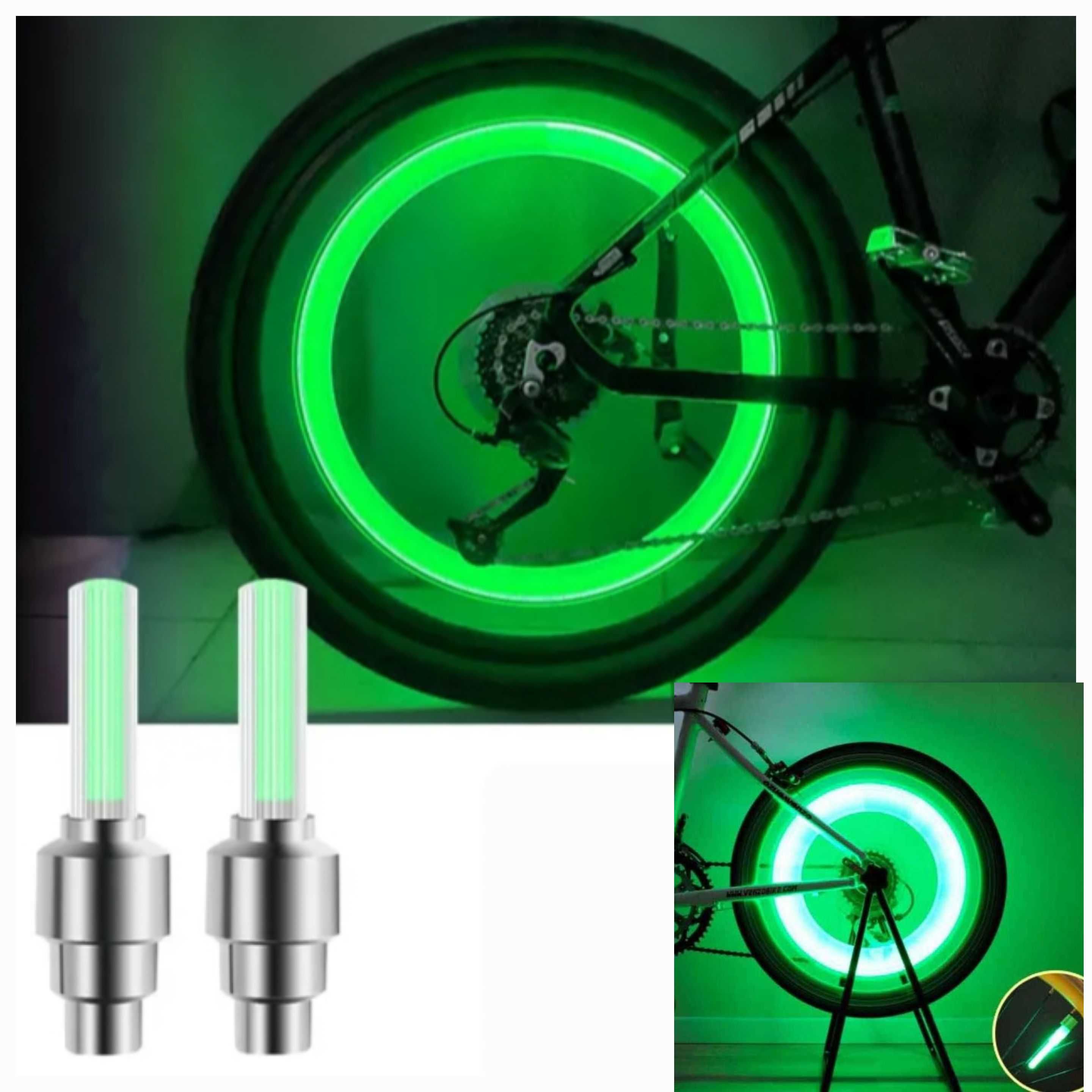 Set 4 leduri lumini kit cu senzori pe valva roti auto moto bike atv