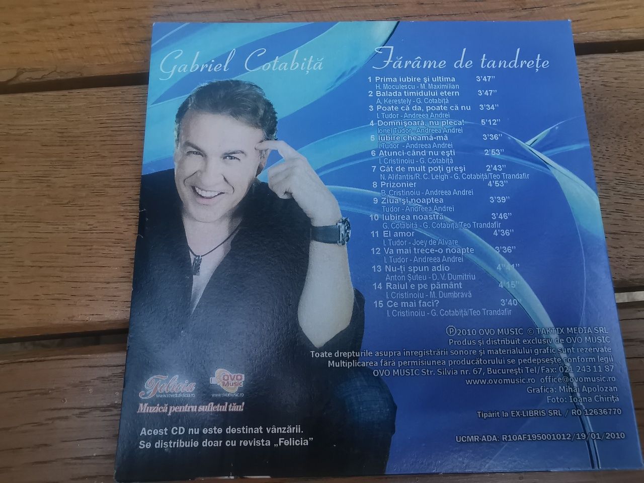 Muzica Românească CD Gabriel Cotabita