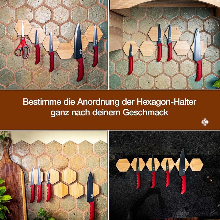 Set  suporturi magnetice din bambus