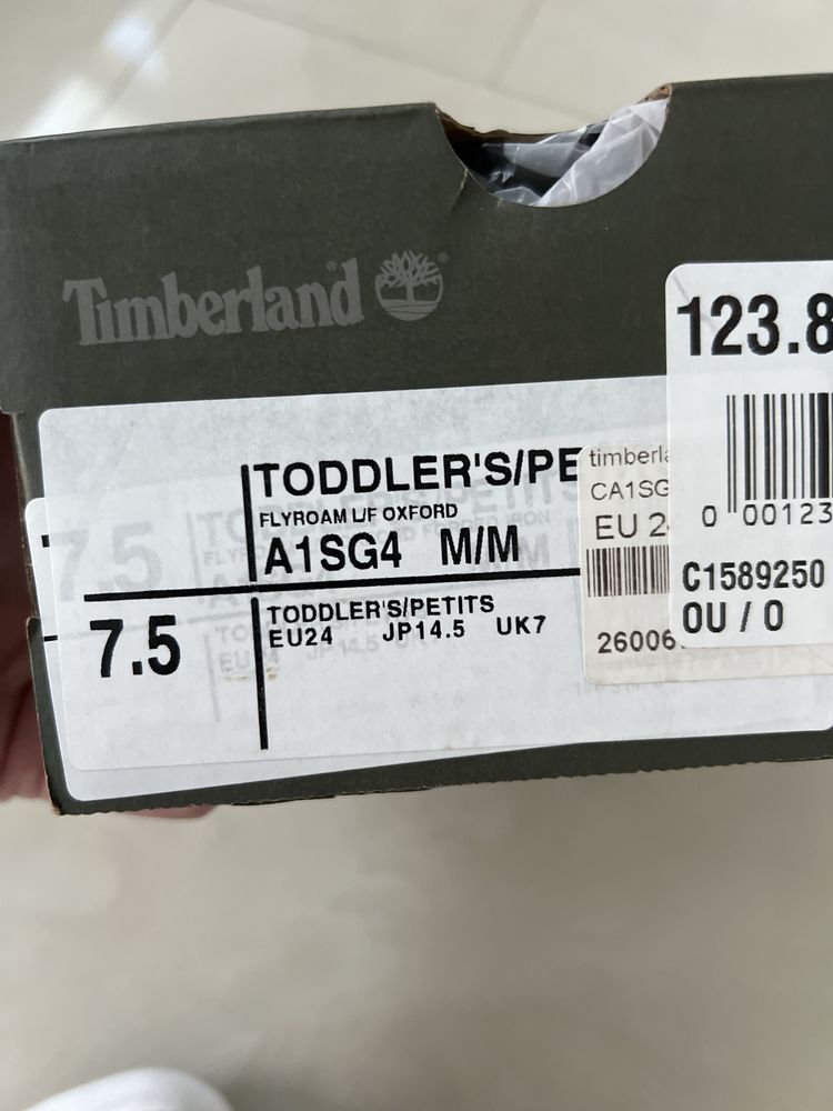 Детски обувки Timberland от естествен велур N24 Чисто Нови