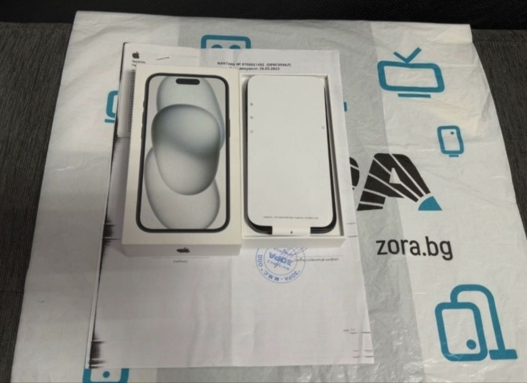 256GB iPhone 15 ЗОРА Гаранция 2025г. Black / Черен