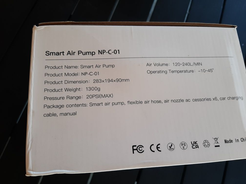 Pompa electrica SUP Smart Air Pump priza 12v barca gonflabila