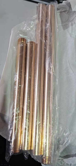 Set 2 vaze decorative NUPTIO, 93.5 cm, metal, aurii