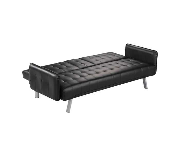 Диван WELLS Sofabed с подлакътник и място за чаши - 3 цвята 188x82x80