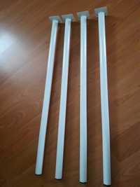 Picioare masa din metal, albe,  80 cm