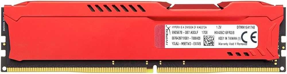 Memorie ram Kingston Technology HyperX Fury Red 8GB 2666MHz DDR4