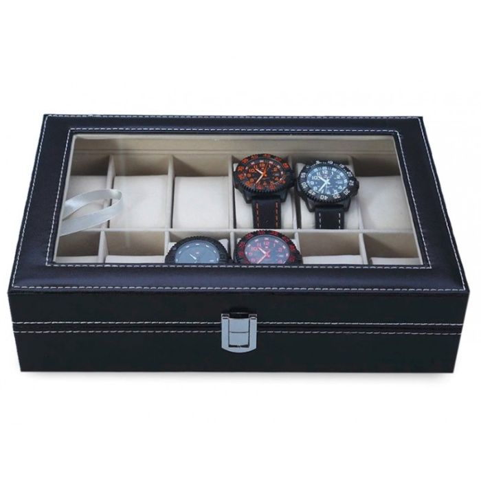 Caseta Ceasuri de Mana cu 12 Locuri Cutie ceasuri display ceasuri