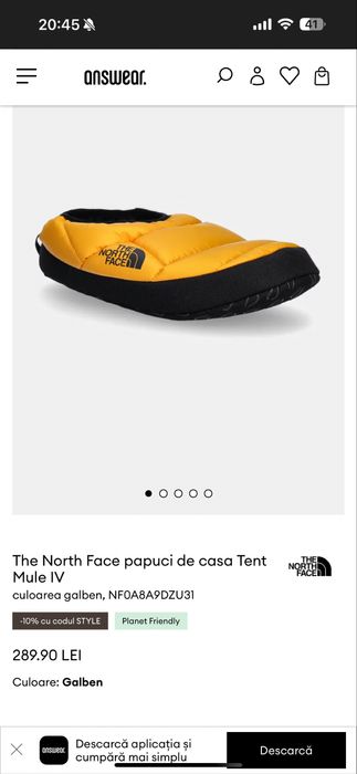 Papuci the north face