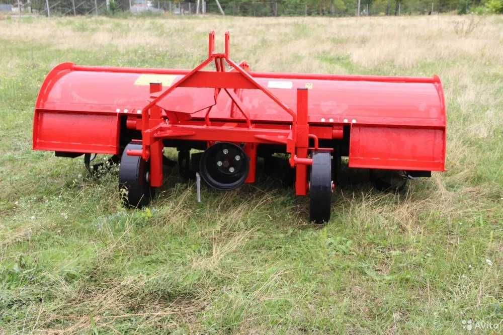 Почвофреза Lisicki 2.1 м, ровная обработка, качественный редуктор