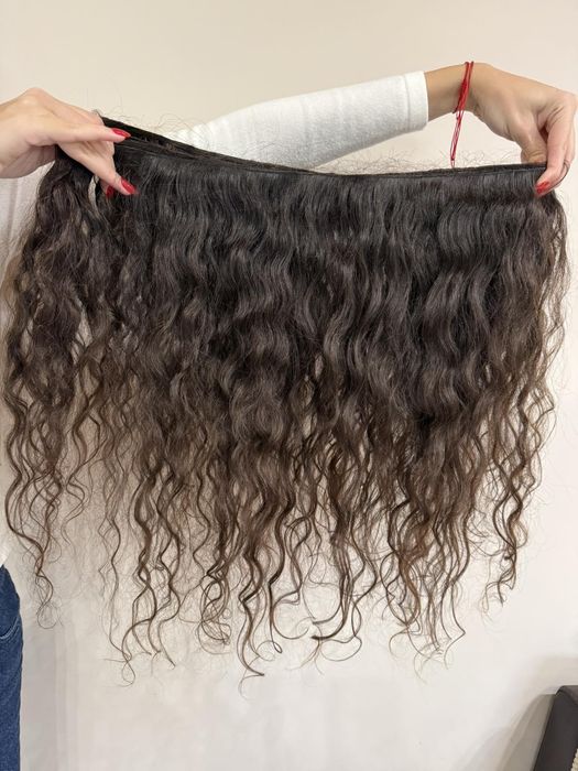 Естествена коса 100%, къдрава