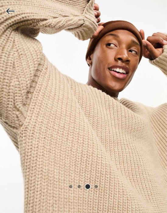 Пуловер ASOS бежов