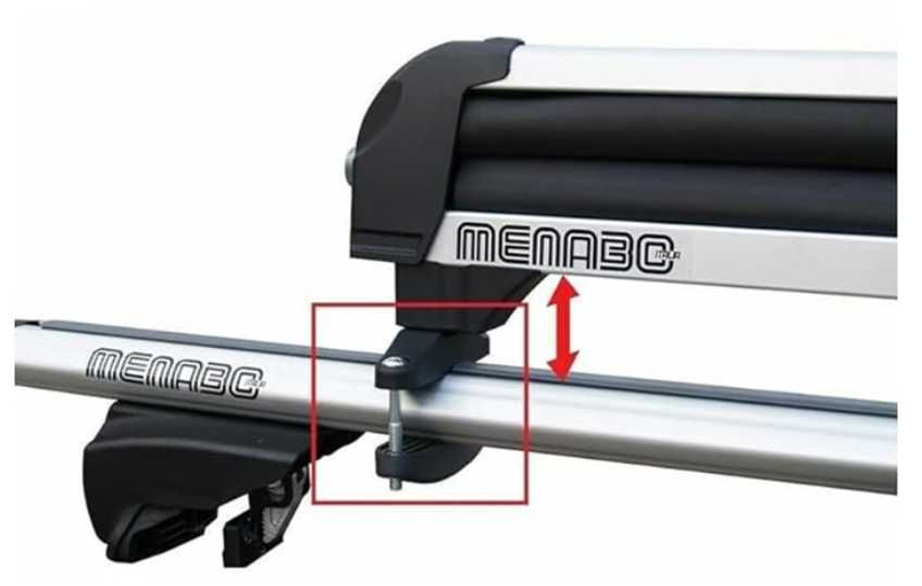 Планки за багажник за ски Menabo Iceberg за греди до 80 мм широчина