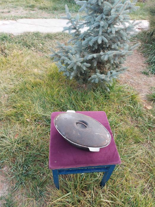 Утятница чугун эмаль СССР