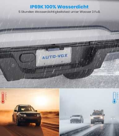 AUTO-VOX комплект соларна камера за заден ход с монитор