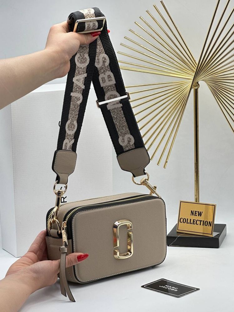Geanta Marc Jacobs | negru-auriu-crem Calitate PREMIUM