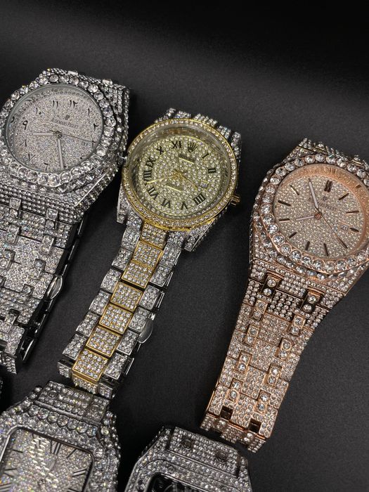 Cartier, Rolex и AP Диамантени Часовници с камъни Мойсанит