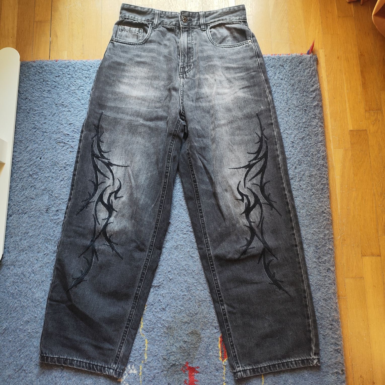 Black denim jeans - House