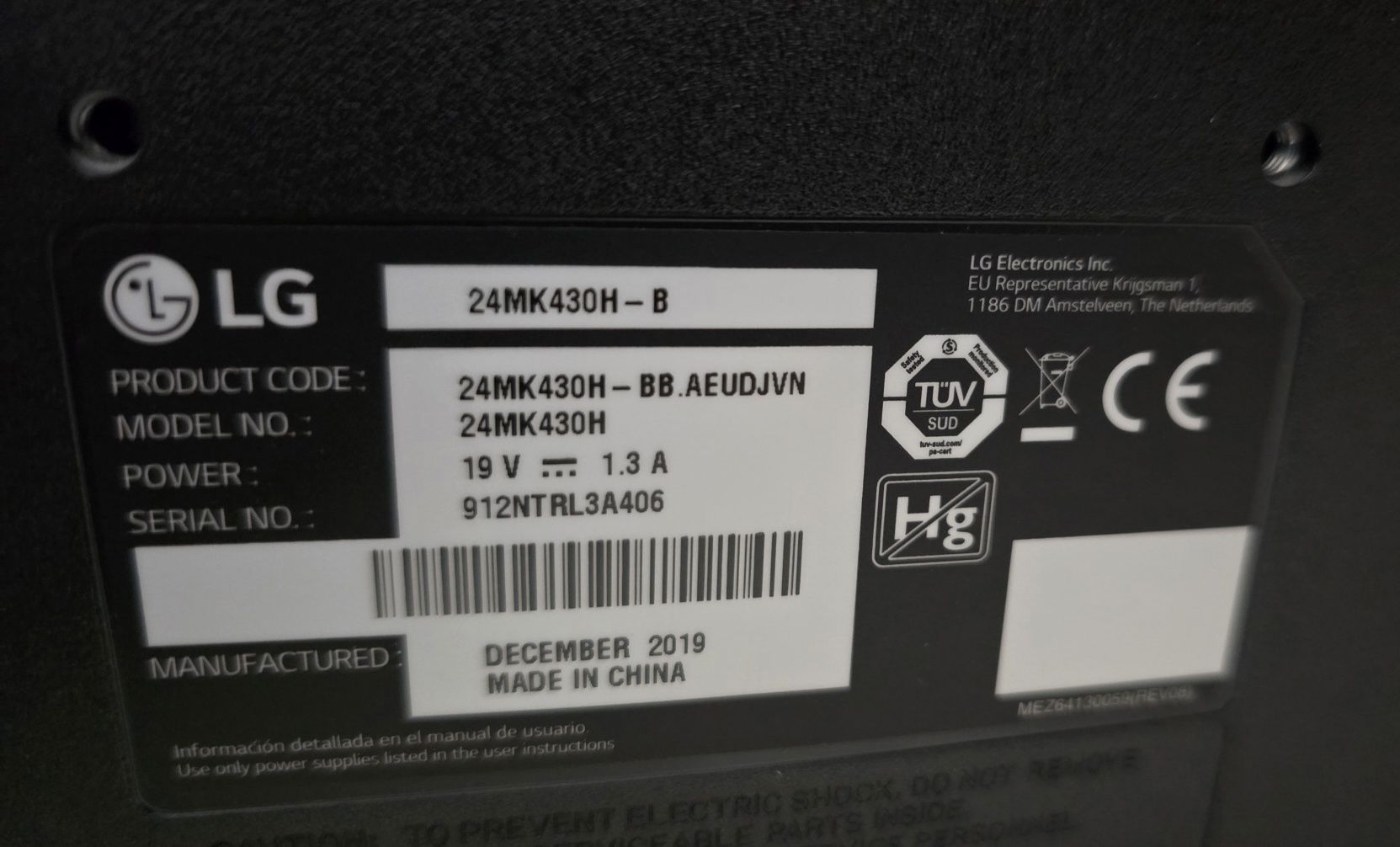 Monitor IPS 24" LG 24MK430H-B preț fix