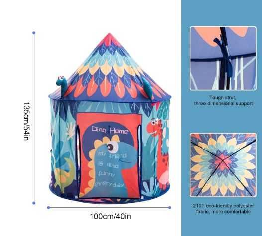 Детска палатка Mresove 3D Dinosaur, детска тента за игра Динозавър