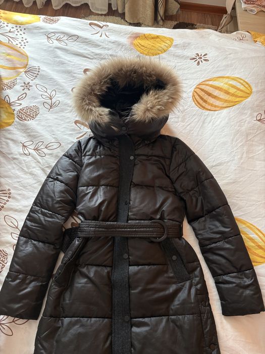 Geaca de iarna cu blana de vulpe naturala