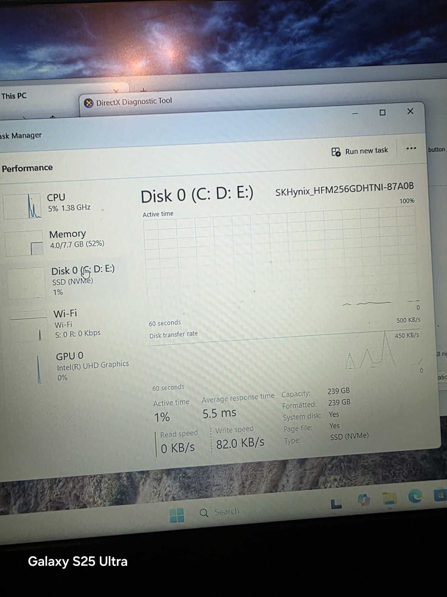 Laptop Lenovo, i3-1005G1, 15.6", Full HD, 8GB, 256GB SSD, Baterie 7H