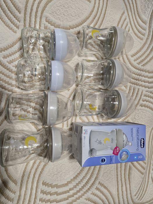 Philips avent и Chicco бебешки шишета