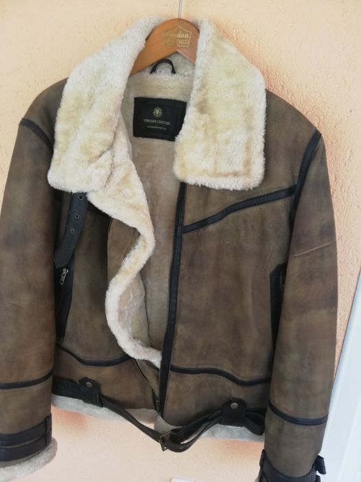 Geaca piele bărbati cu blana Empire Leather Xl