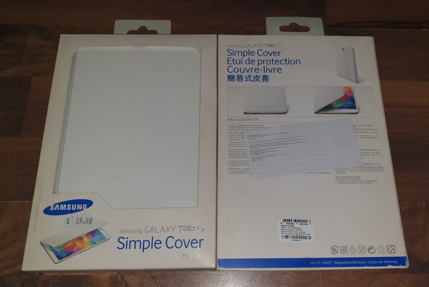 Husa flip smart activa originala Samsung Simple Cover Tab S 8.4 T700