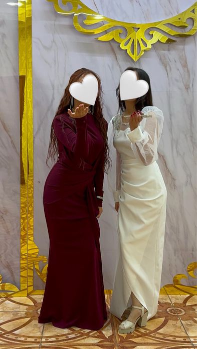 Продам вечернее платье, бордовый