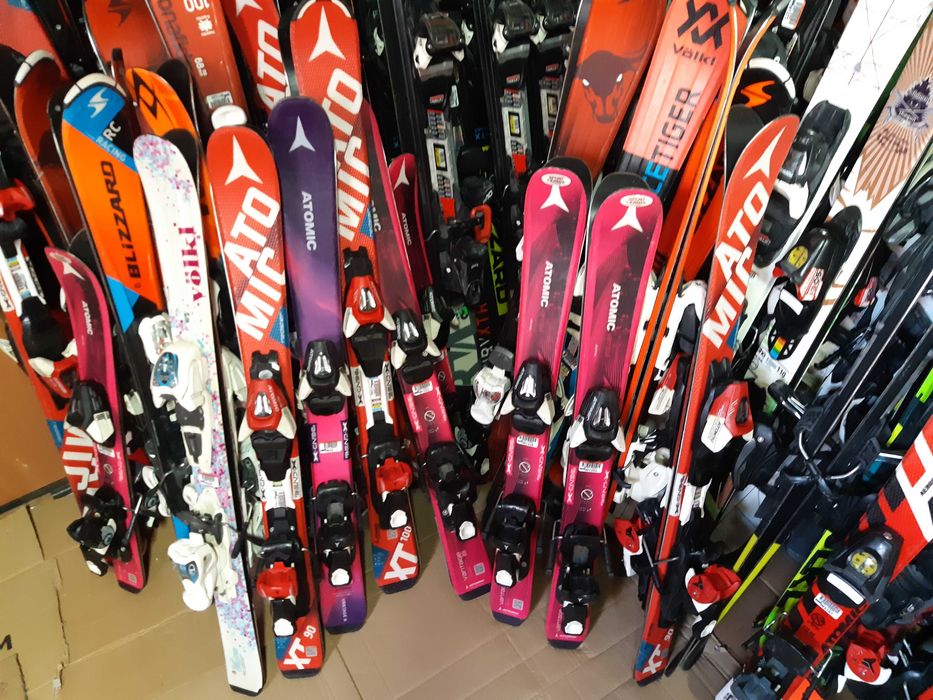 Schiuri copii si adulti set cu clapari bete ski buy back