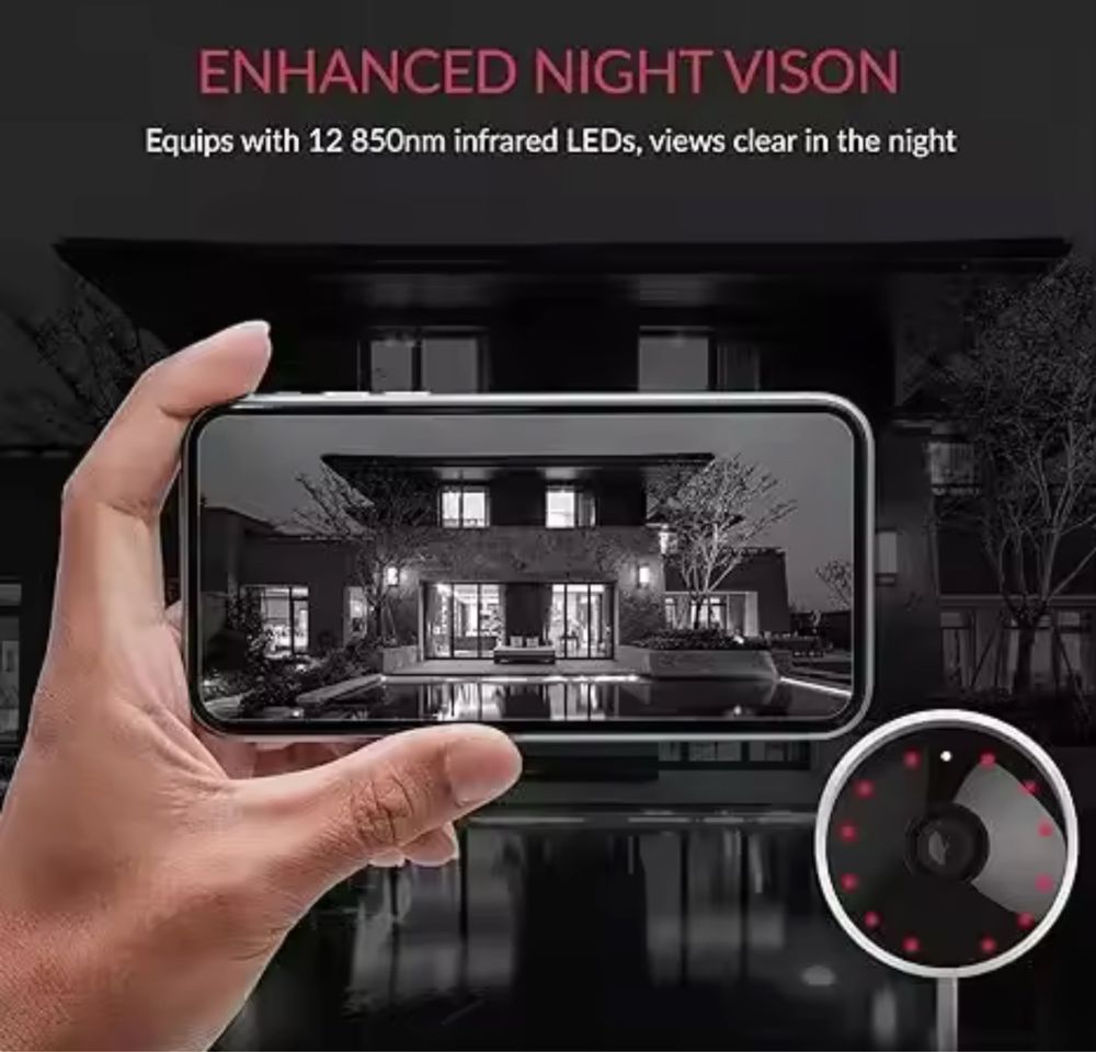 YI Outdoor Camera, 1080p HD,  външен монтаж