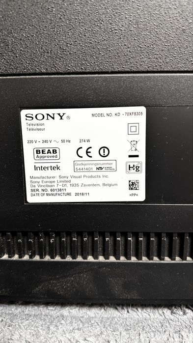 Sony Android Diagonala 177Cm