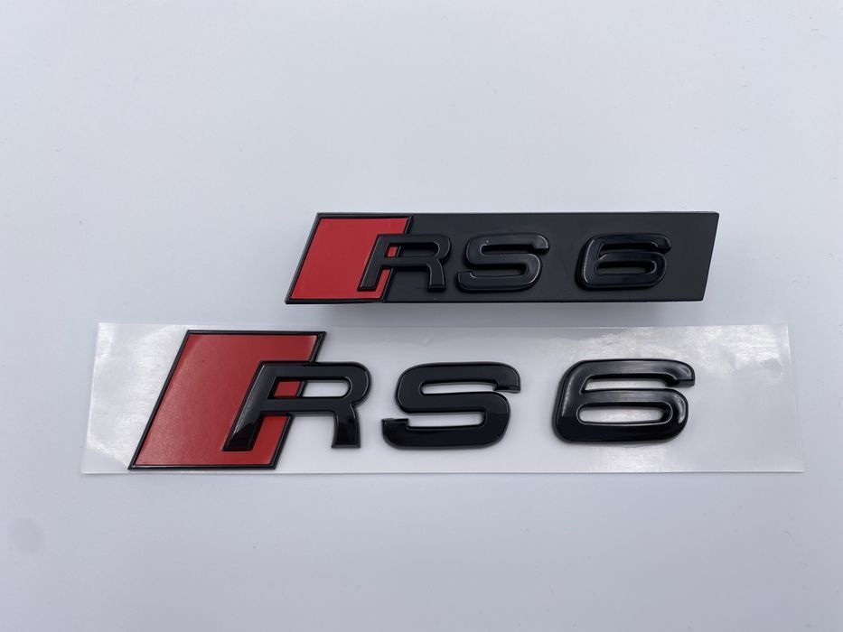 Set Embleme Audi RS 6 negru
