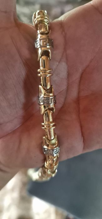 Lant antialergic placat cu aur 14k baraka nou