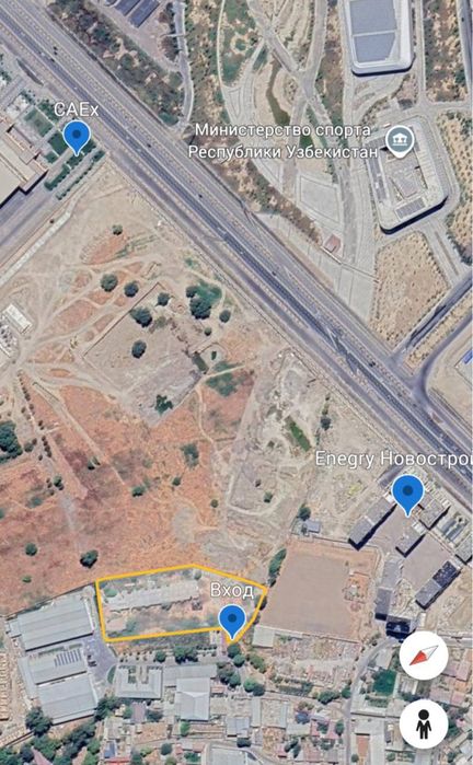 Продажа комерческого обьекта 1,2 гектара Новый Узбекистан ориентир Нрж
