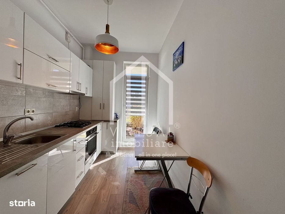 Garsoniera cu gradina, 29mp utili, curte 55mp, mobilat, Turnisor