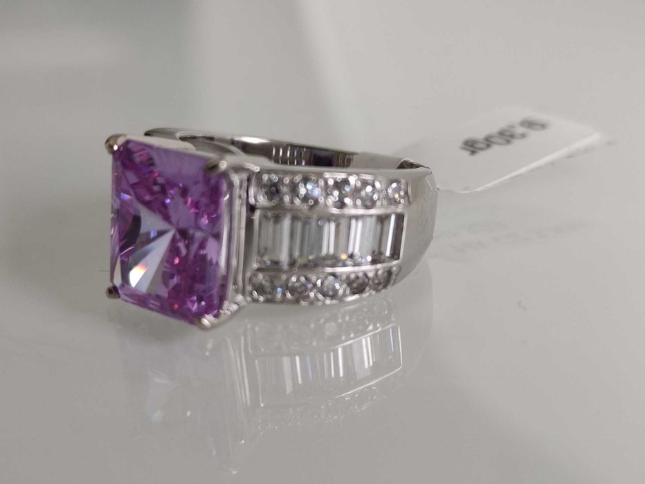 Inel aur 14k cu zirconii 9,3gr